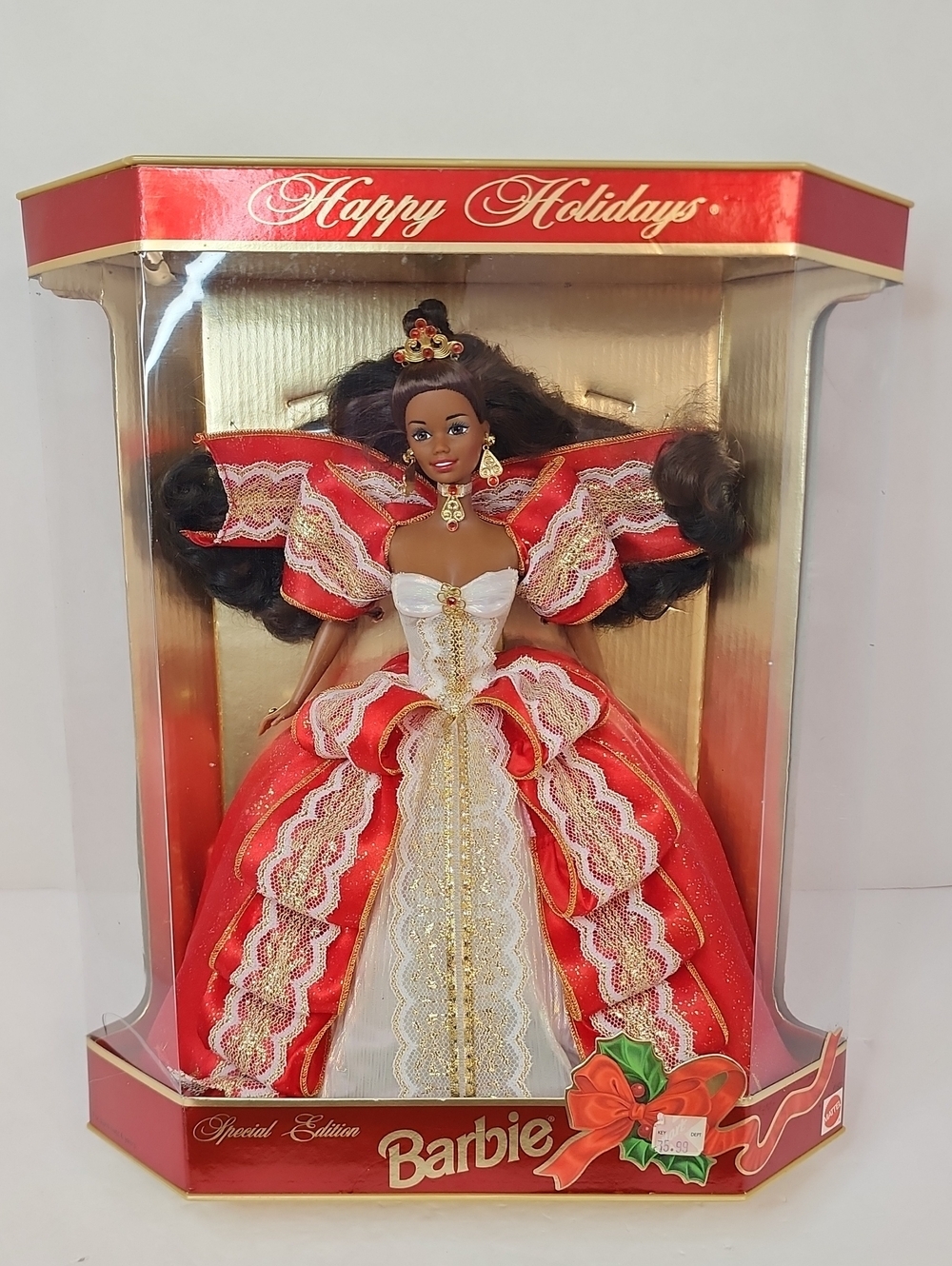 Happy Holidays African American Barbie Doll 10th Anniversary Mattel 1997 NRFB
